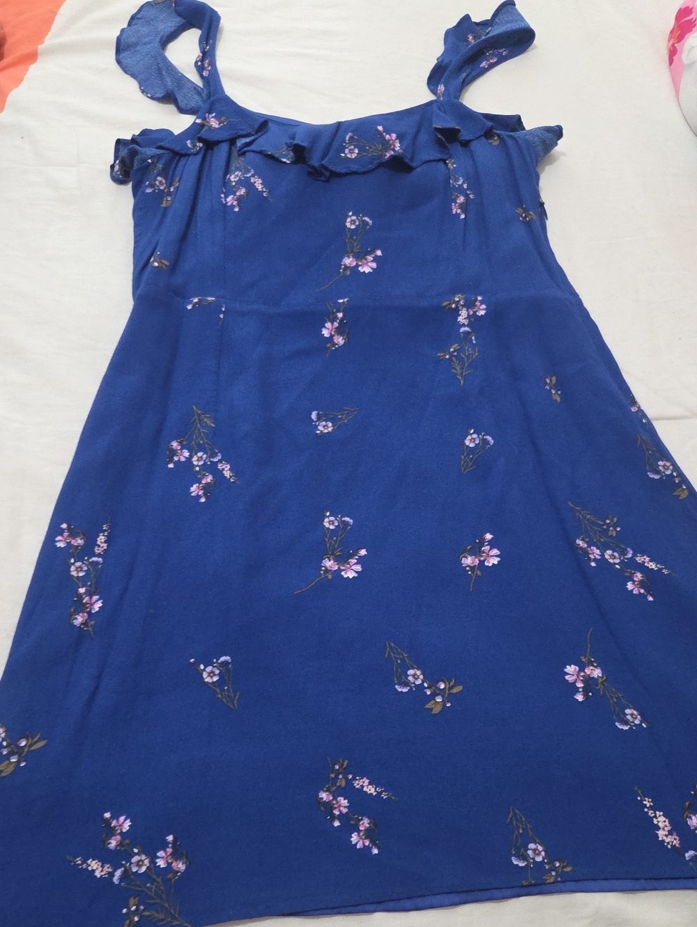 H&M Blue Floral Mini Dress